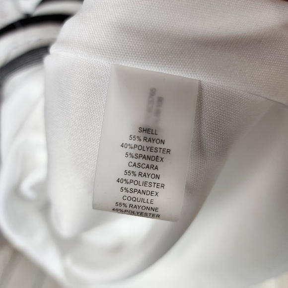 Vince Camuto A-Line Striped Dress Sleeveless Crew  Neck Navy White Size 6 - Picture 11 of 13